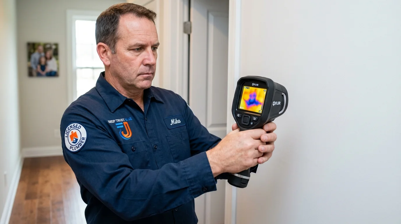 Thermal imaging leak detection by Johns Plumbing LLC in Kansas City